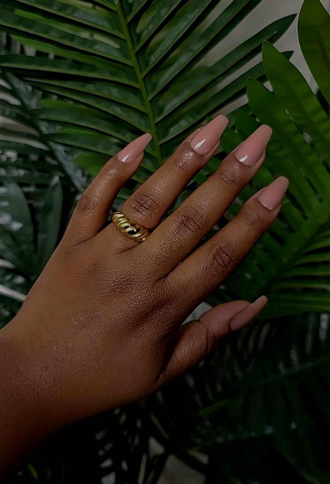 Croissant Dome Ring